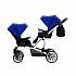 Детская прогулочная коляска для двойни – Bebetto 42 Sport, шасси белая/BIA SON199  - миниатюра №2