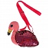 Мягкая сумочка в виде фламинго 15 см  - миниатюра №6