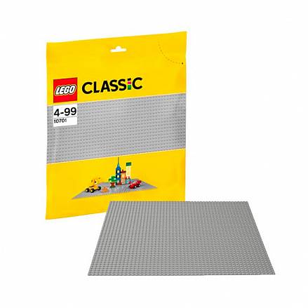 Конструктор Lego Classic - Строительная пластина серого цвета 