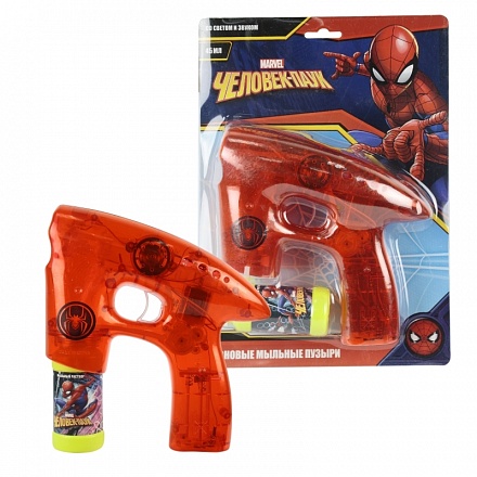 Мыльный пистолет из серии Marvel Человек Паук, светится в темноте, звук 