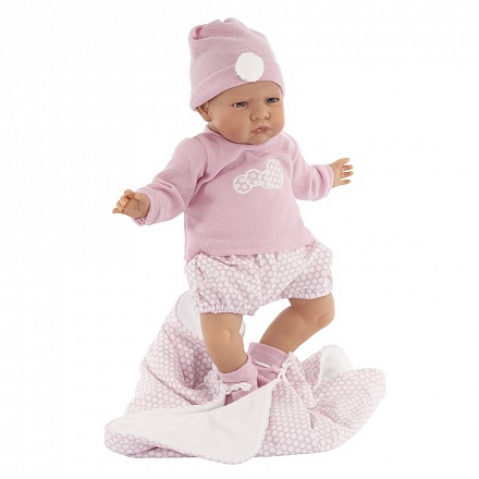 Интерактивная кукла Эдурне в розовом 52 см детский лепет 