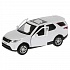 Машина металлическая Land Rover Discovery, белая, 12 см, открываются двери, инерционная  - миниатюра №1