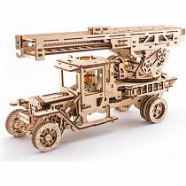 Сборная механическая модель из дерева - Пожарная лестница (UGears, 70022) Сборная механическая модель из дерева - Пожарная лестница (UGears, 70022)