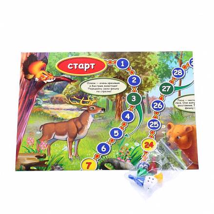 Настольная игра-ходилка - Лесные животные (Умка, 4690590115015sim