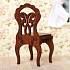 Мебель для кукольного домика - 2 стула, цвет – коричневый  - миниатюра №6
