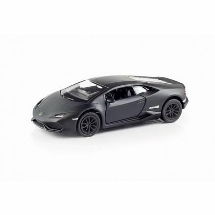 Металлическая инерционная машина RMZ City - Lamborghini Huracan, 1:32, черный матовый 