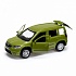Машина металлическая Skoda Yeti, длина 12 см, открываются двери, инерционная, зеленая  - миниатюра №3