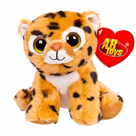 Мягкая игрушка - Леопард коричневый, 15 см 