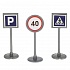 Набор дорожных знаков со светофором  - миниатюра №3