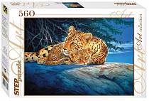 Пазл Леопарды в ночи, 560 элементов (Step Puzzle, 78075) Пазл Леопарды в ночи, 560 элементов (Step Puzzle, 78075)