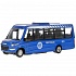Модель Автобус Iveco Daily свет-звук 15 см двери открываются синий металлическая инерционная  - миниатюра №4