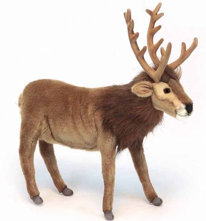 Мягкая игрушка – Северный олень, коричневый, 35 см 