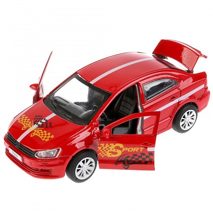 Металлическая инерционная модель – VW Polo Спорт, 12 см 