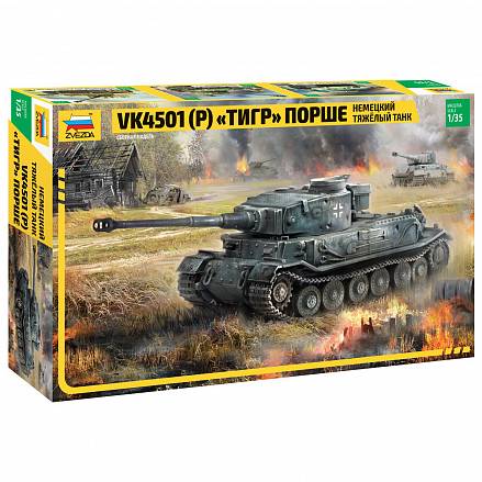 Модель сборная - Немецкий тяжелый танк Тигр - Порше 