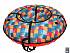 Санки надувные – Тюбинг, цветная мозаика, диаметр 105 см  - миниатюра №1