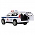 Инерционная металлическая модель - Toyota Prado – Полиция, 12см, цвет белый  - миниатюра №2