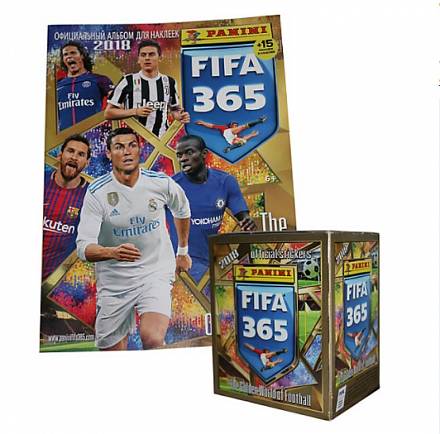 Альбом - Panini Fifa 365-2018" с 18 наклейками в комплекте 