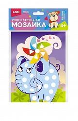 Мозаика увлекательная – Слонёнок, набор малый (Lori, Км-003) - миниатюра