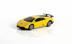 Металлическая машина - Lamborghini Murcielago LP670-4, 1:64, желтый (RMZ City, 344997S-YL) - миниатюра