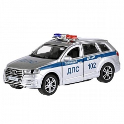 Машина Полиция Audi Q7 12 см двери и багажник открываются инерционная металлическая (Технопарк, Q7-12POL-SR) - миниатюра