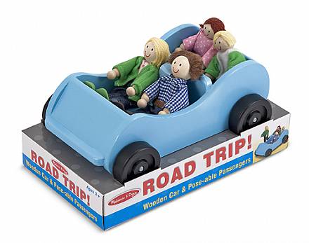 Игровой набор - Машина и кукольная семья 