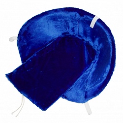 Матрасик для санок меховой - Синий длинный (RT, 7385) - миниатюра