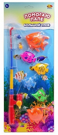 Игровой набор с 1 удочкой и 6 рыбками – Рыбалка. Большой улов 