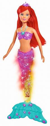 Кукла Штеффи-русалка с магическим хвостом, свет, 34 см. 