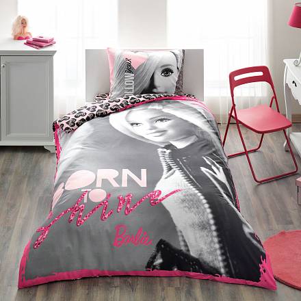 Комплект постельного белья Ranforce - Barbie Shine, 1,5 спальный 
