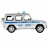 Машина Полиция Mercedes-Benz G-class 22 см свет-звук открываются двери и багажник инерционная пластиковая  - миниатюра №2