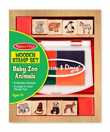 Набор печатей «Животные зоопарка» из серии "Творчество" 