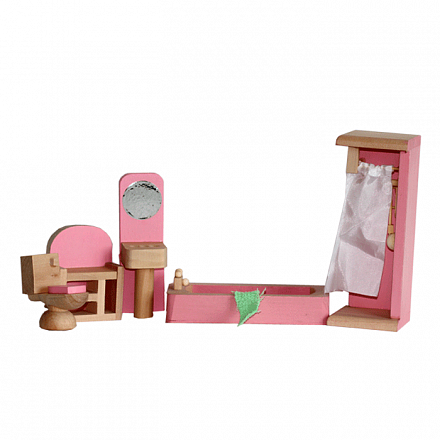 Набор мебели для кукол - Ванная комната 