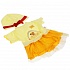 Одежда для пупса Платье с принтом Зебра в клеточку 40-42 см  - миниатюра №4