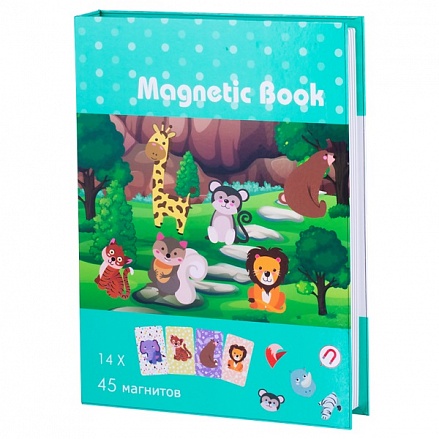 Развивающая игра из серии Magnetic Book - В зоопарке 