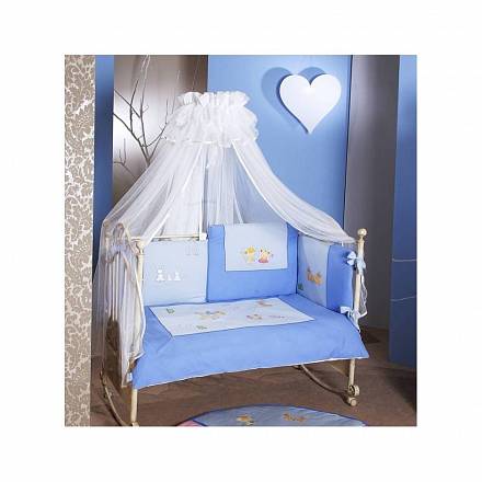 Комплект постельного белья Romeo, 6 предметов, голубой 