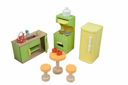 Набор кукольной мебели для кухни - Сахарная слива 