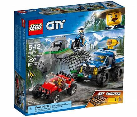 Конструктор Lego City - Погоня по грунтовой дороге City Police 
