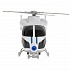 Модель Вертолет Полиция 19,5 см свет-звук подвижные детали пластиковая инерционная  - миниатюра №5