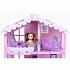 Домик с мебелью для кукол - Анжелика, розово-сиреневый  - миниатюра №1