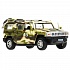 Машина Hummer H2, камуфляж, 12 см, свет-звук, инерционный механизм, цвет зеленый  - миниатюра №1
