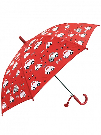 Зонт-трость Машинки Beep красный, меняющий цвет 