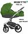 Детская коляска Bebetto Tito 2 в 1, зеленая, шасси белый/BIA   - миниатюра №2