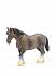 Лошадь мощной породы, темно-коричневая, 15 см  - миниатюра №1