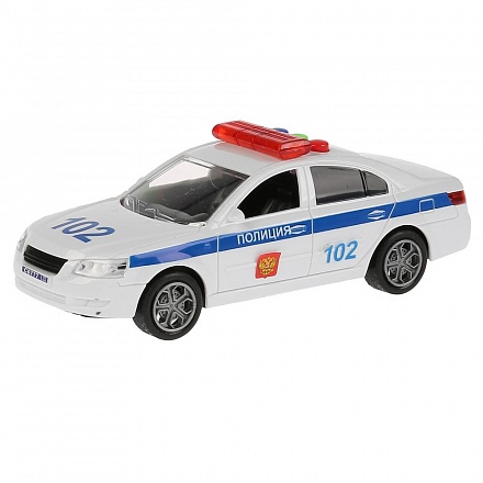 Инерционная модель – Седан Полиция 14,5 см, свет и звук 