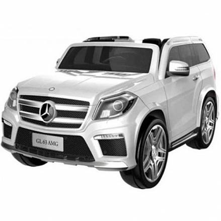 Машина на аккумуляторе – Mercedes-Benz Gl63, белый, свет и звук 