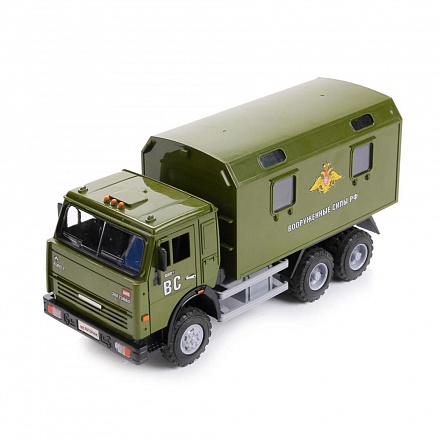 Инерционная модель - Военный грузовик, свет и звук 