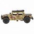 Машина металлическая Hummer H1 пикап военный 12 см, открываются двери, инерционная -WB) - миниатюра №3