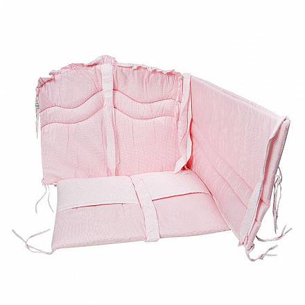 Борт в кроватку – Мечта, розовый 