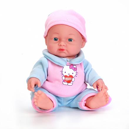 Интерактивная кукла Hello Kitty, 24 см, твердое тело, розовая одежда 