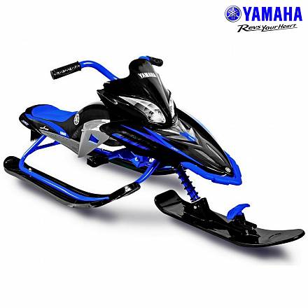 Снегокат Yamaha YM13001 Apex Snow Bike Titanium черный/синий 
